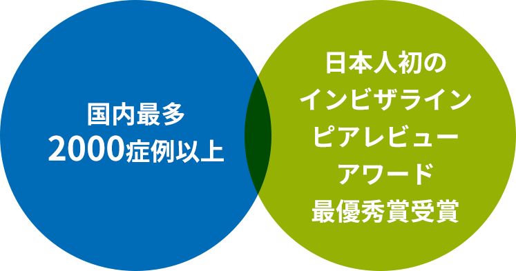 国内最多 2000症例以上 日本人初のインビザラインピアレビューアワード最優秀賞受賞