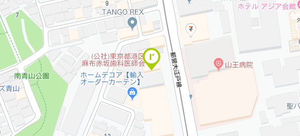 青山アール矯正歯科 東京院のマップ