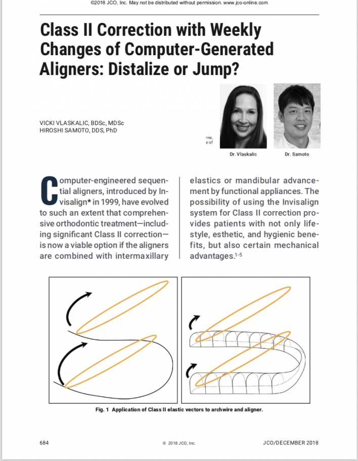 世界的に有名な矯正歯科雑誌（JCO)に佐本先生の論文が掲載されました。